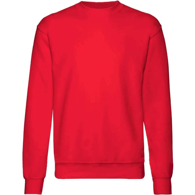Fruit Of The Loom Kinder Unisex Premium 70/30 Sweatshirt (pak van 2) (Rood)