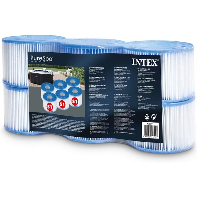 Intex S1 Filtercartridge voor SPA of bubbelbad | Set van 6 stuks