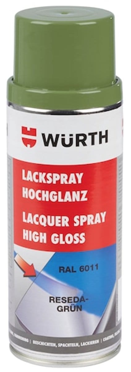 Wurth - Lakspray nitroalkydkwaliteit hoogglans - lakspray, hoogglans inhoud 400 ml
