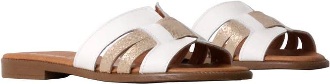 Alénoa platte leren sandalen