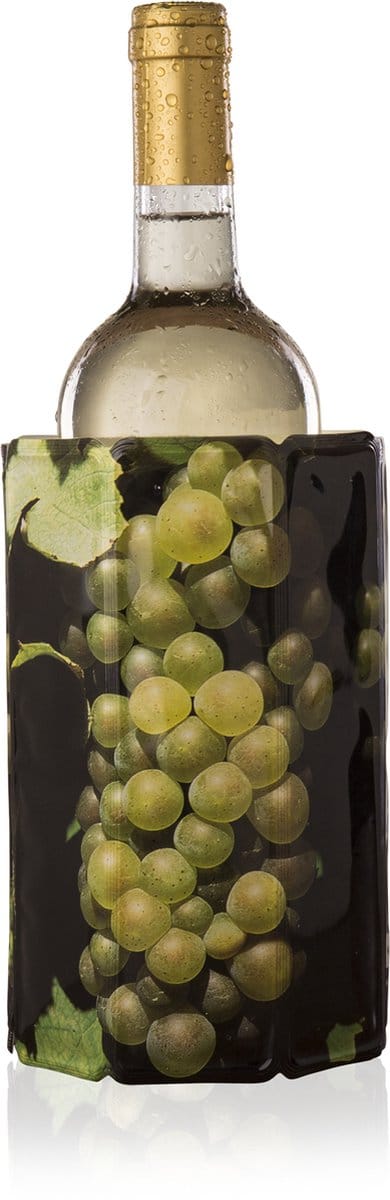 Vacu Vin Active Cooler Wijnkoeler Druivenprint – Flexibele Wijnkoeler – Koelt in 5 Minuten – Herbruikbaar