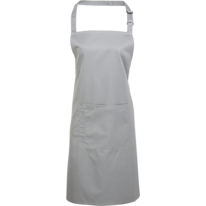 Premier Dames/Dames Kleuren Bipschort Met Zak / Werkkleding (Zilver)