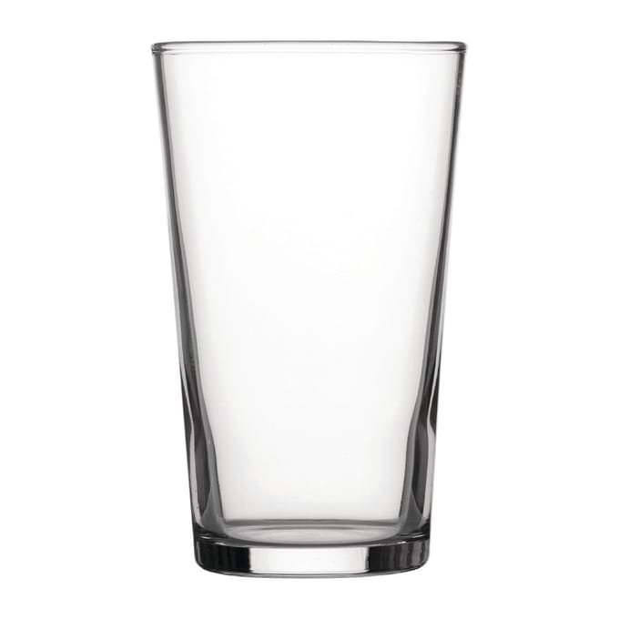 Utopia Geharde conische bierglazen 280ml (48 Stuks)