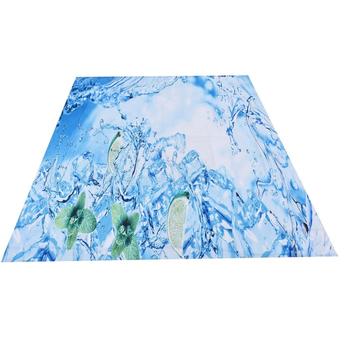 Rideau de douche imperméable et élastique avec crochets pour salle de bain, baignoire à domicile Type 1 white
