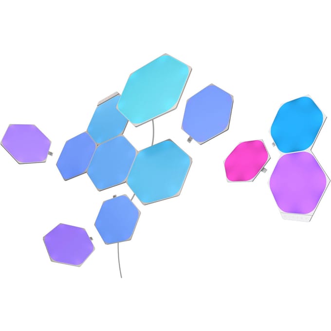 Nanoleaf Shapes Hexagons Starterkit - Slimme Verlichting - 9 LED/RGB Panelen - Siri, Google, Alexa