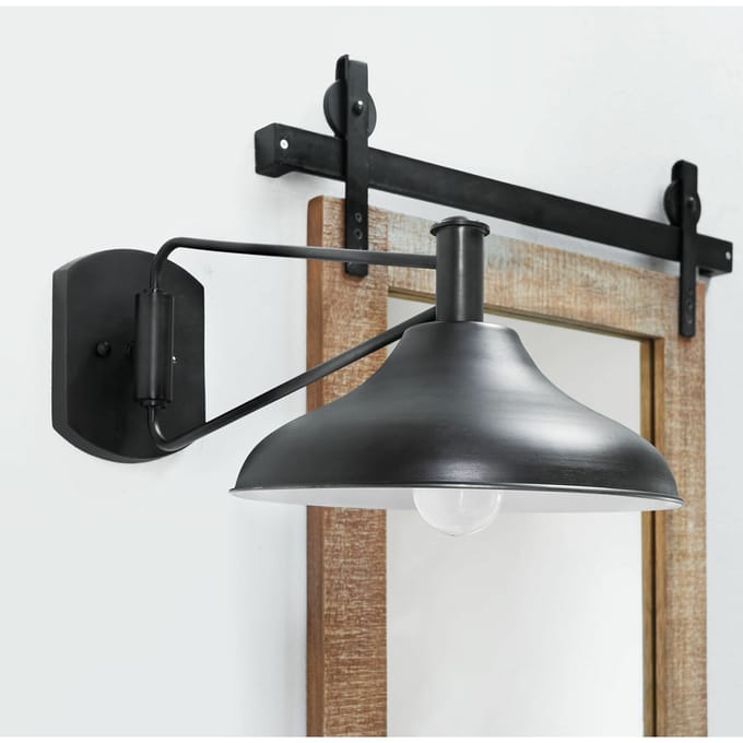 LOBERON Wandlamp Parthenay bruin