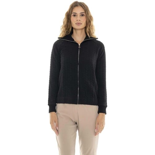 Sweaters Leone 1947 Woman Bonded High Collar Relaxed