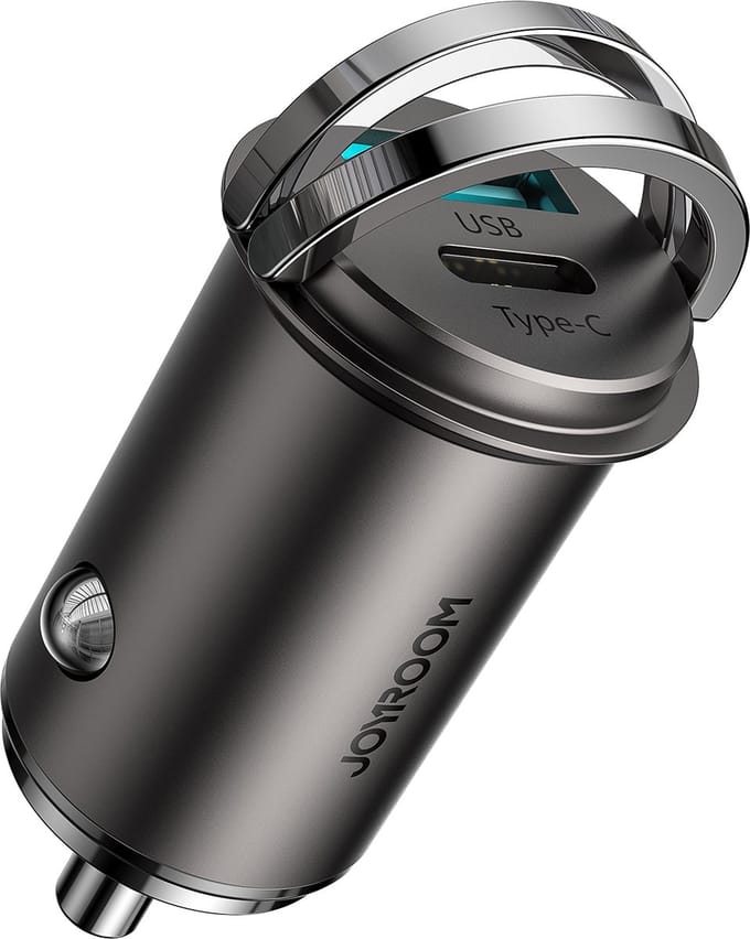 Joyroom 45W autolader Snellader en USB-A en USB-C poorten - zwart