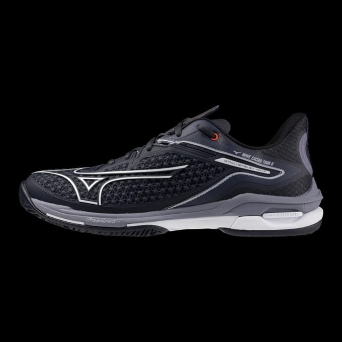 Mizuno Tennisschoen Padelschoen Wave Exceed Tour 6CC Heren Blauw Wit Grijs