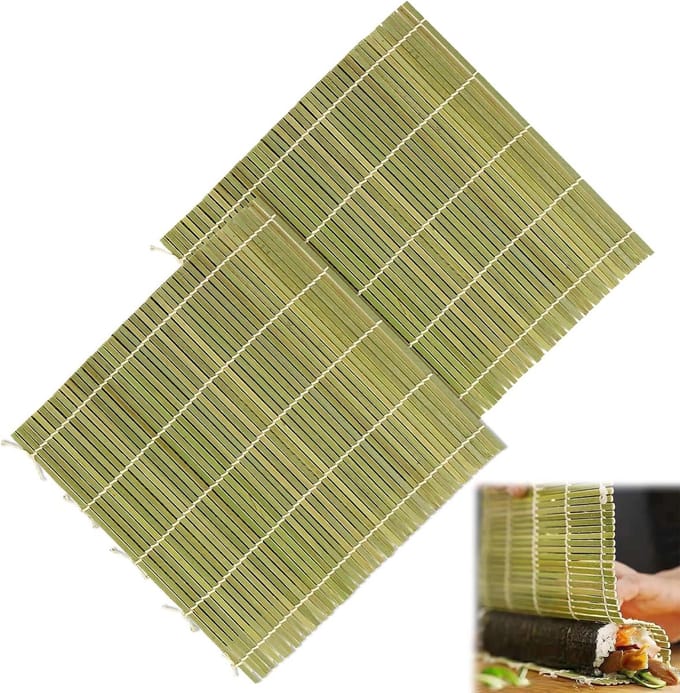 Ronte - Bamboe Sushi Mat Set van 2: Makkelijk Sushi Rollen Maken