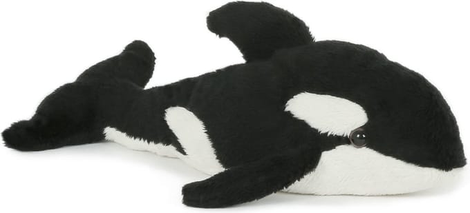 Semo Pluche orka knuffel - 23 cm - speelgoed - Zeedieren knuffels