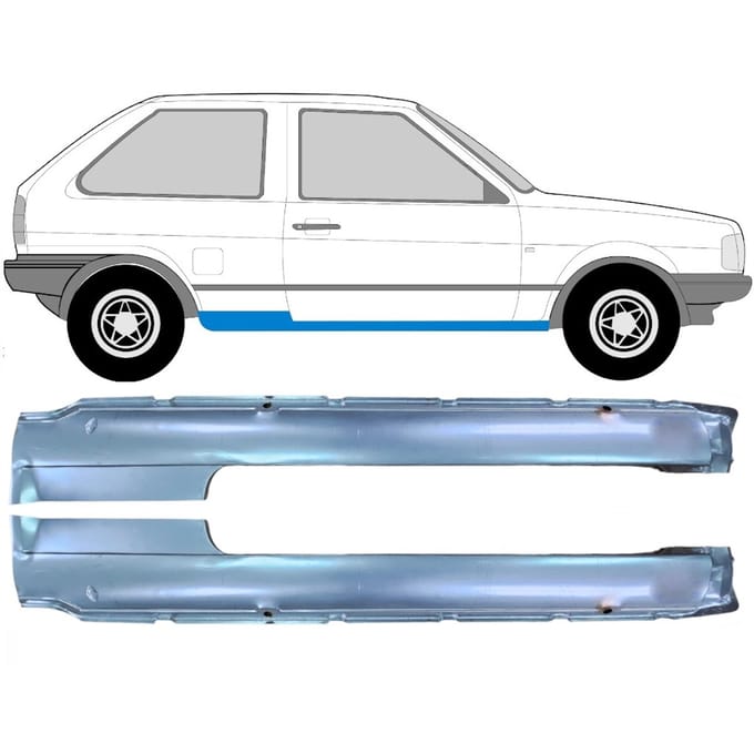 Volledige dorpel voor Volkswagen Polo 1981-1994 / Links + Rechts / Set