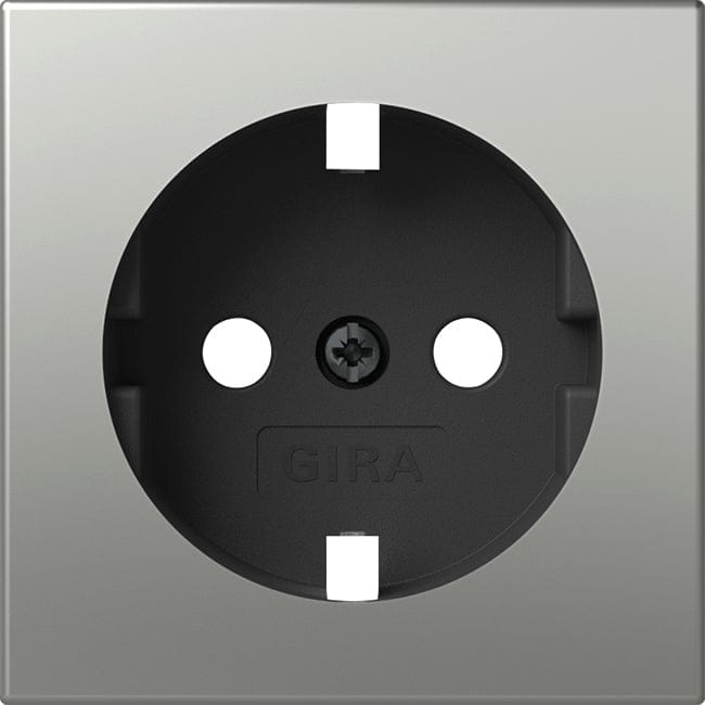 Gira Schuko Socket System 55 Stainless Steel - 4920600