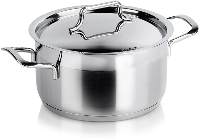 Orion Anett Serie - Roestvrijstalen Pan - 18 cm - 2,3 L - Inclusief Deksel