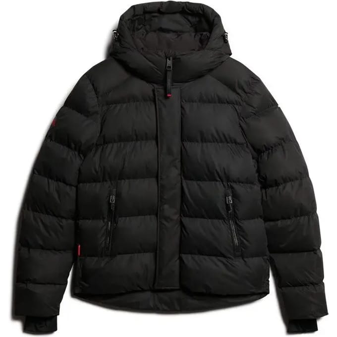 Trainingsjack Superdry Capuchonjas van microvezel voor sportief gebruik