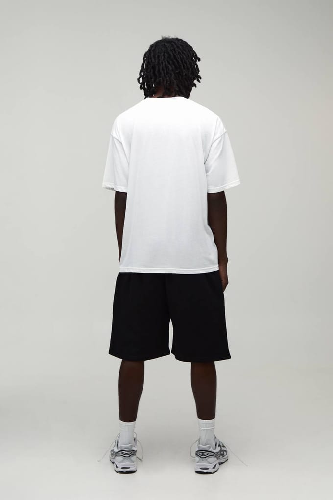 Essential Baggy Fit Middellange Short | Black | Size Large