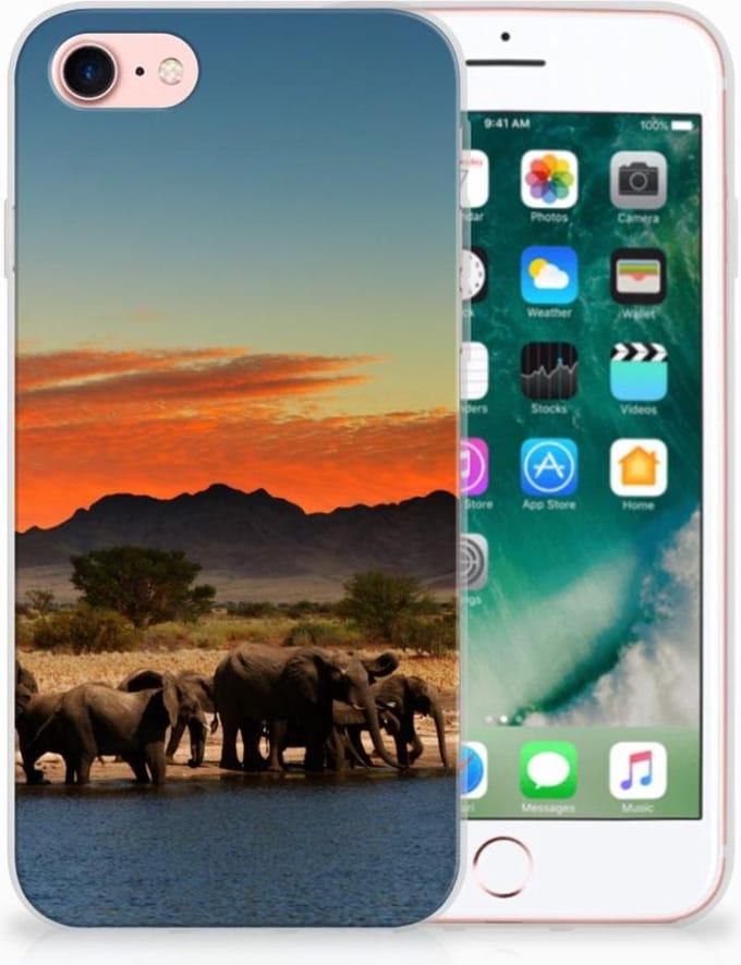 iPhone SE 2022 | SE 2020 | 8 | 7 TPU Hoesje Olifanten