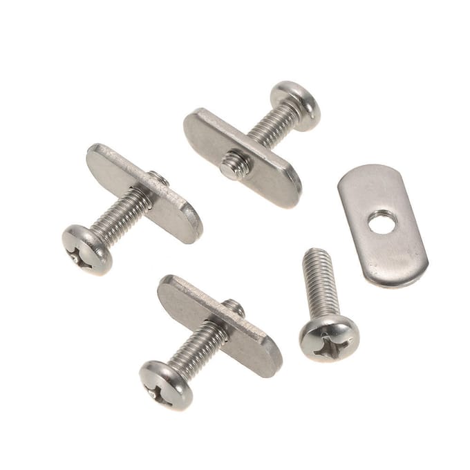 4 Kayak Rail Schroeven En Moeren Hardware Versnellingsbak Montage Kayaks Kano's gray