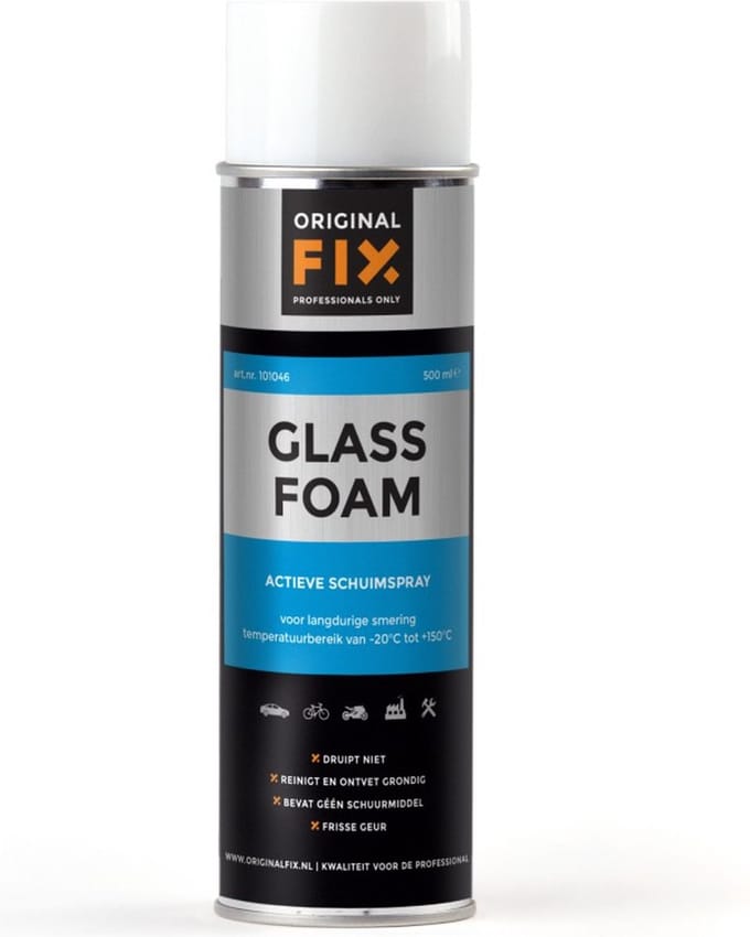 OriginalFix Glass Foam Cleaner - Glasreiniger - Whiteboard cleaner - RVS spray - multi cleaner spray