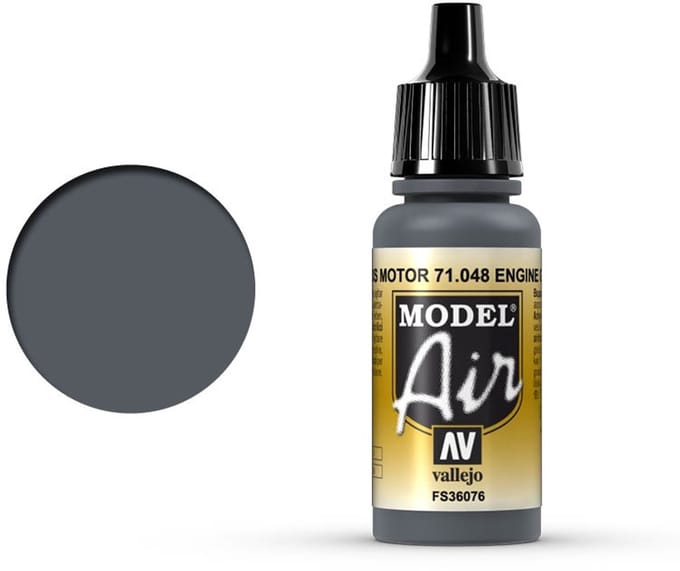 Vallejo Hobbyverf Acrylverf - 71048 Model Air Engine Grey - Acryl Verf flesje - 17 ml