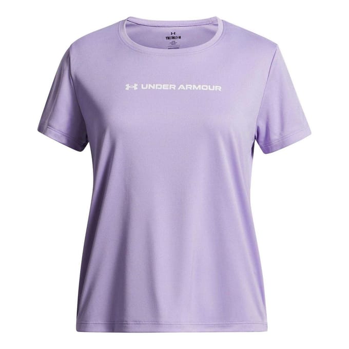 Under Armour Kinderen Tech Wordmark Prestaties T-Shirt (Paars)