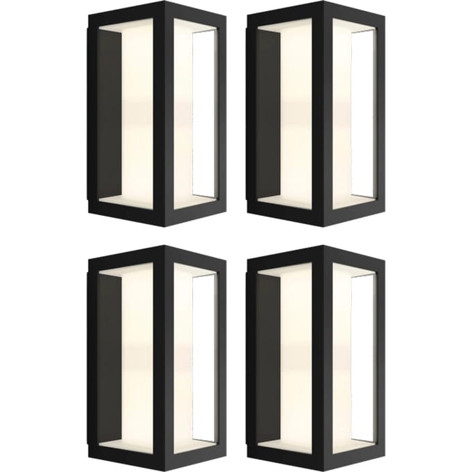 Philips Hue Impress muurlamp White and Color zwart smal 4-pack