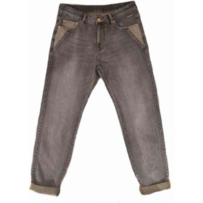 Summum 4s2398-51 tapered jeans black gold twill