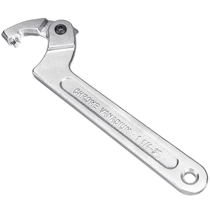 7  verstelbare haaksleutel C klemsleutel gereedschap 19-51 mm motorfietsophanging white