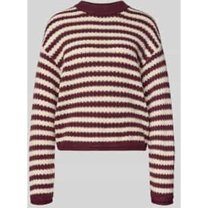 Gebreide pullover met ronde hals, model 'PORTA'