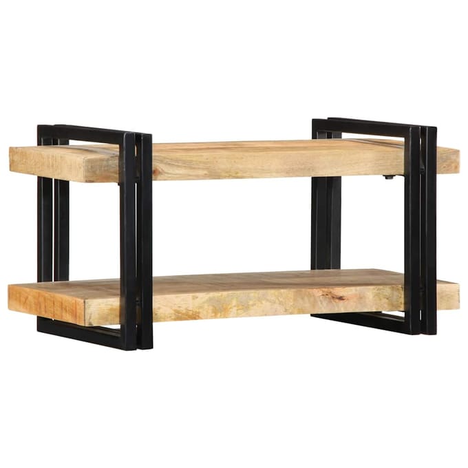 vidaXL - Wandschap - 70x33x35 - cm - massief - ruw - mangohout