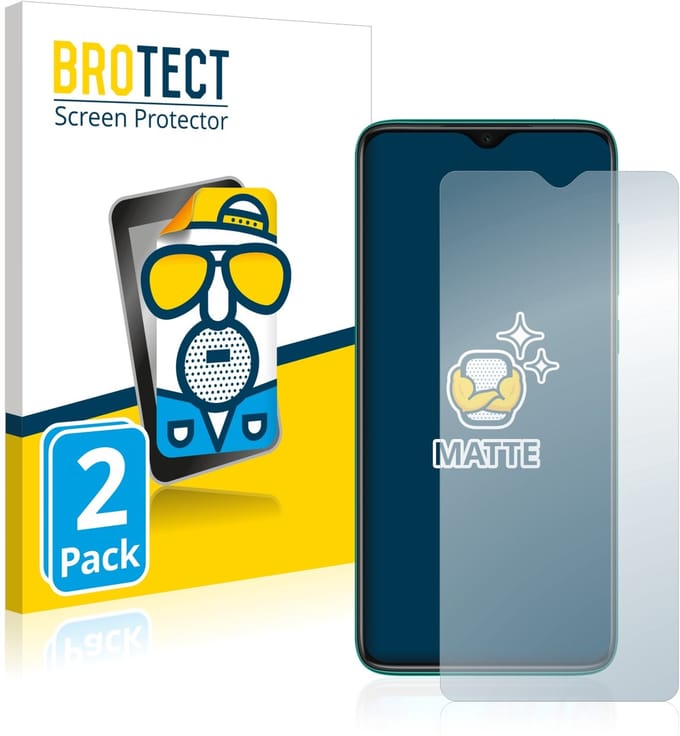 BROTECT - Screenprotector voor Xiaomi Redmi Note 8 2021 - Folie Beschermfolie matte 2 Stuks