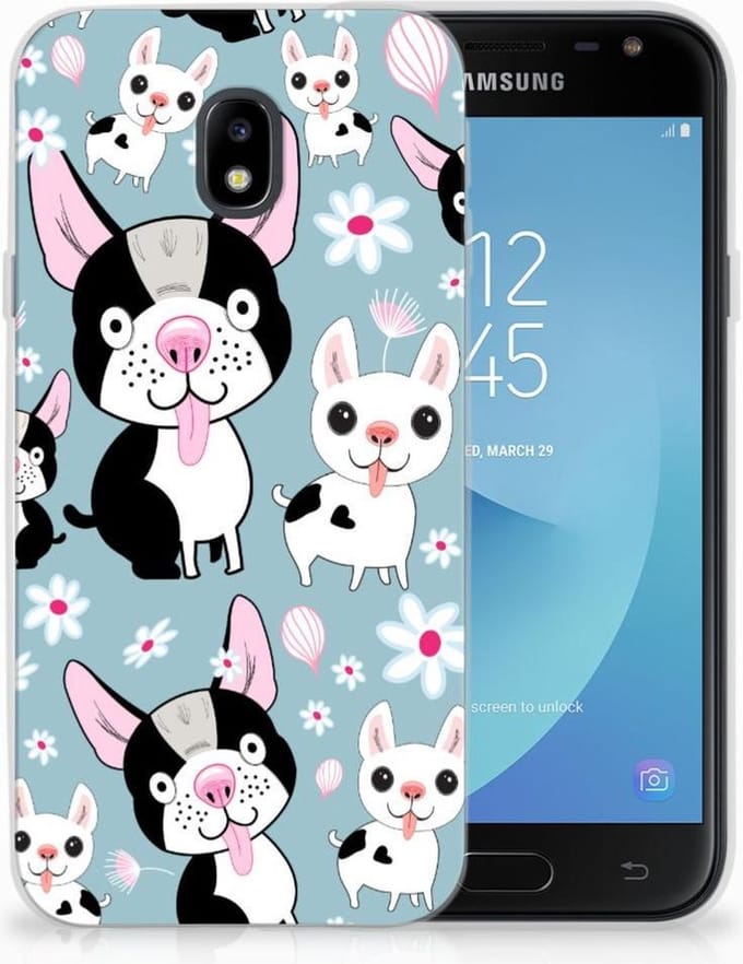 Samsung Galaxy J3 2017 TPU Hoesje Hondjes