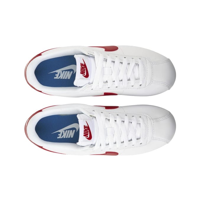 Vrouwen Lage Schoen W Cortez Leder Wit/varsiteit Rood/varsiteit Blauw