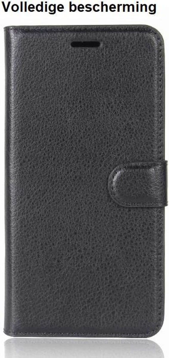 DrPhone Moto G5s+ (Plus) Flipcover - Bookcase - Luxe booktype PU Lederen Portemonnee Case - Wallet Case met Kickstand