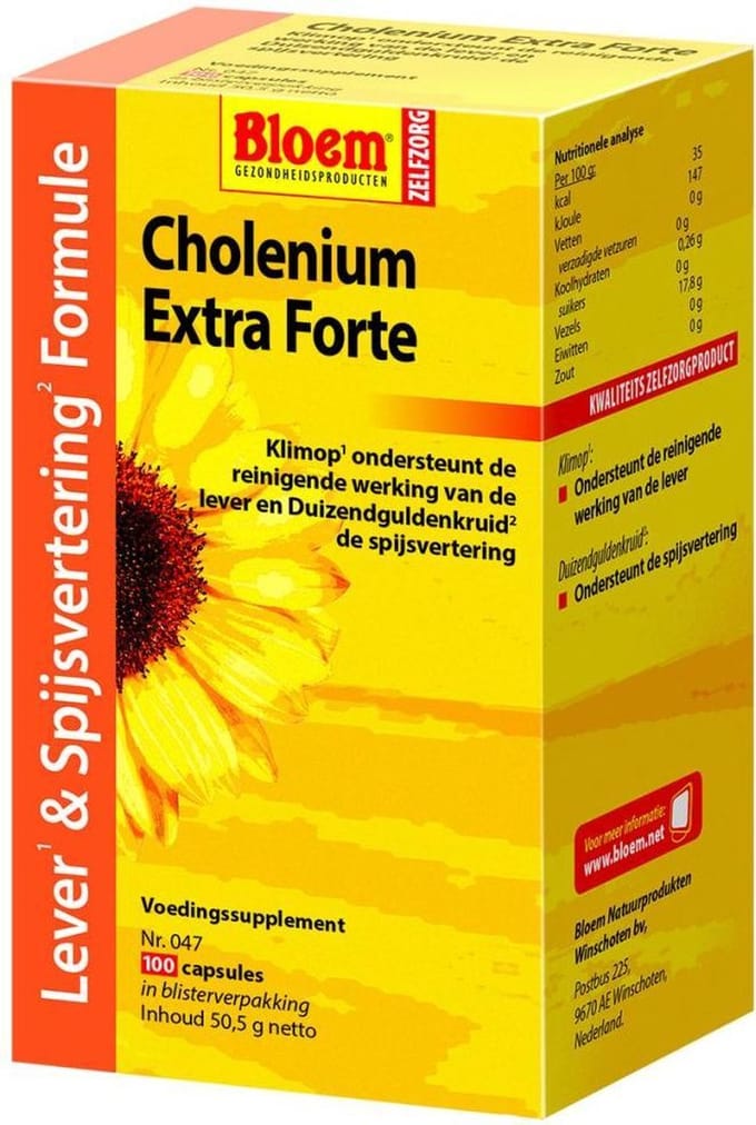 Bloem Cholenium Extra Forte - 100 capsules - Voedingssupplement