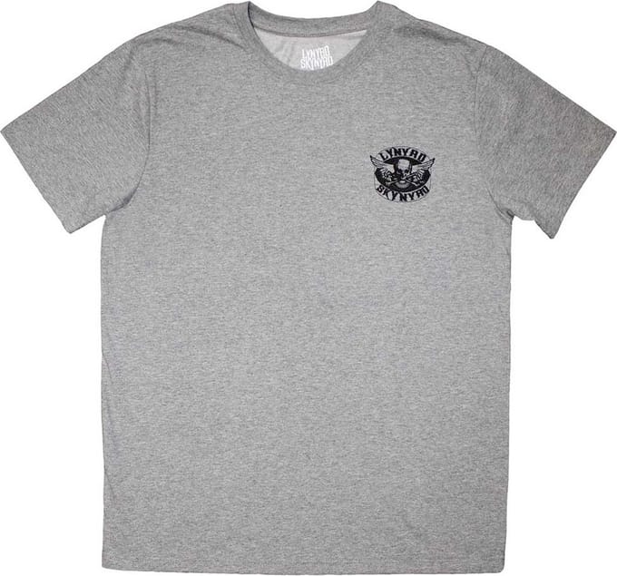 Lynyrd Skynyrd - Mini Biker Patch Logo Mono Heren T-shirt - M - Grijs