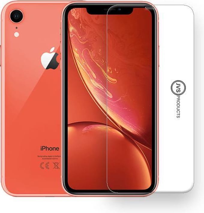 Screenprotector geschikt voor iPhone XR - Tempered Glass - Beschermglas - Glas - Transparant