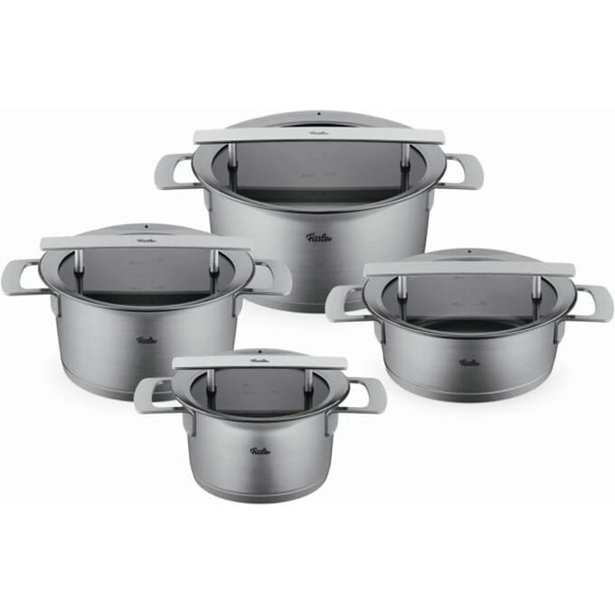 Fissler Phi Collection Pannenset met Glasdeksels, 4-delig