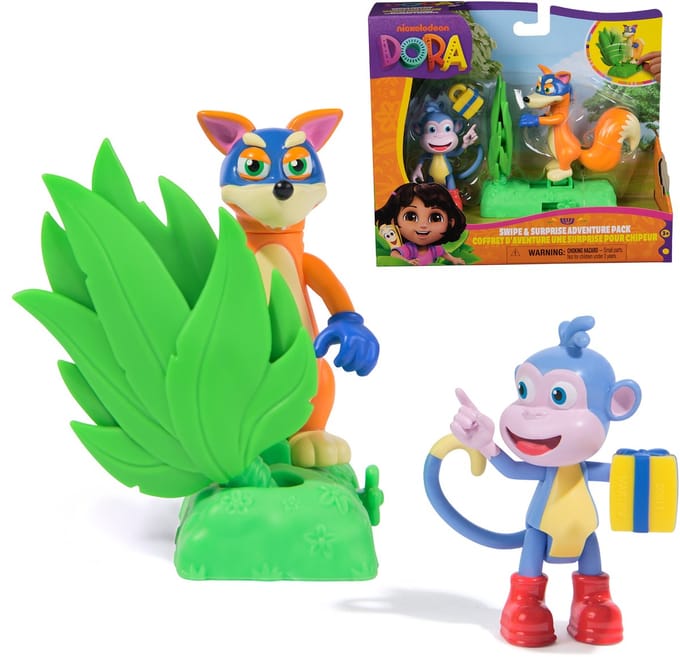 Spinmaster Dora the Explorer Figuren 2-pack - Boots & Zwieber Speelfiguren & personages