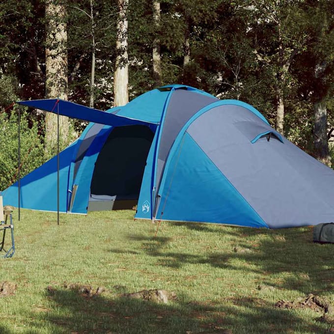 vidaXL - Koepeltent - 6-persoons - waterdicht - blauw