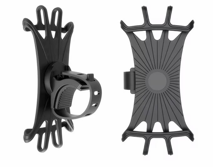 2 Stuks Telefoonhouder Fiets - Motor - Kinderwagen - 360 Graden Draaibaar