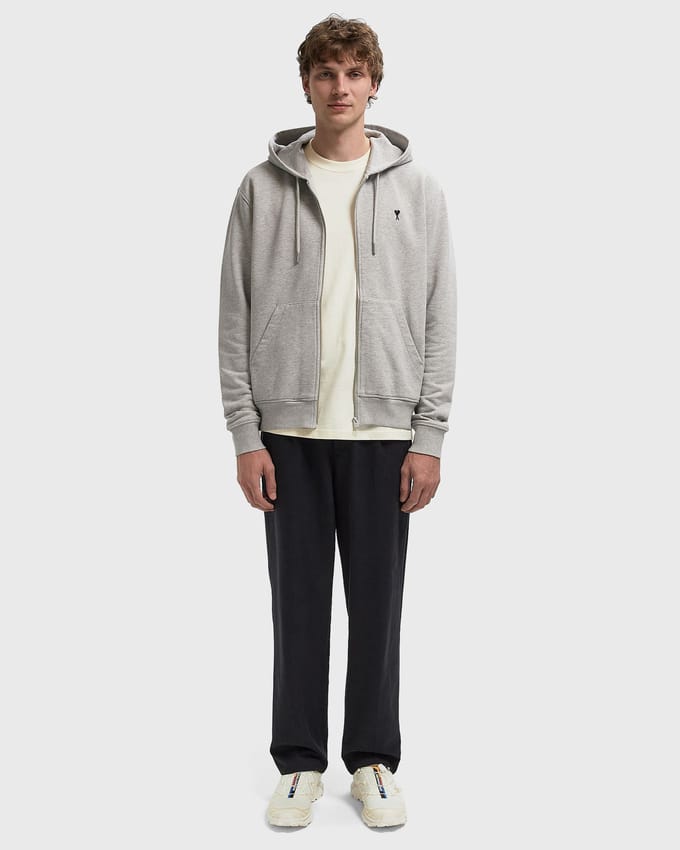 CONTRASTED AMI DE COEUR HOODIE
