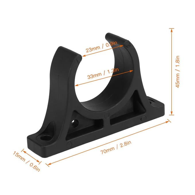 Pak van 4 Kajak Peddel Clips Plastic Peddel Roeispaan Houder Clips Keeper voor Kajak Kano Roeiboot black