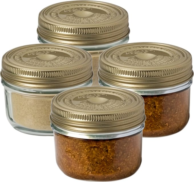 Le Parfait Weckpot - 4x - Inmaakpot - met schroefdeksel - 200 ml - voedsel bewaren