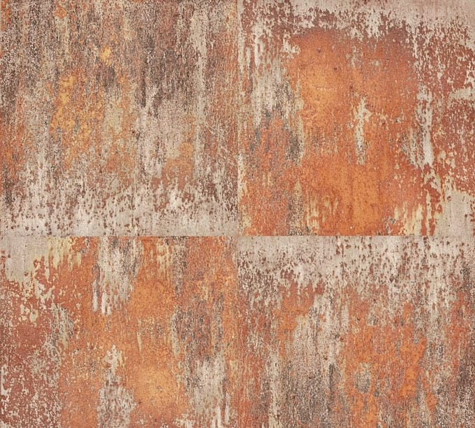 ROEST BEHANG | Industrieel - bruin grijs metallic - A.S. Création Neue Bude 2.0