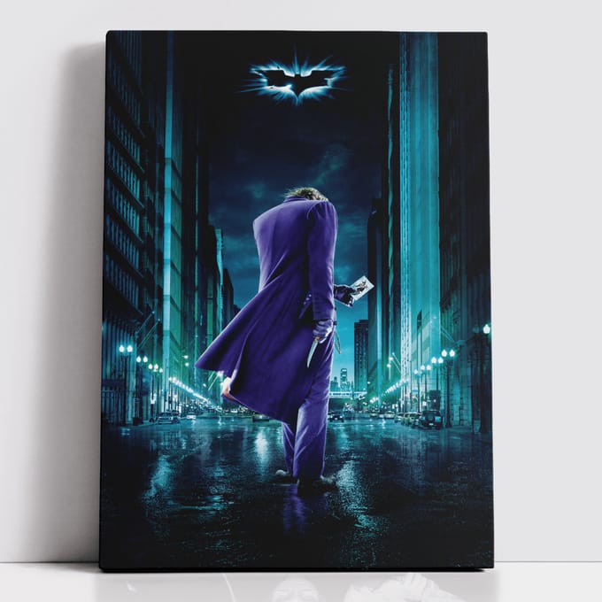Decorsome x Batman The Dark Knight Joker Rectangular Canvas - 12x18 inch