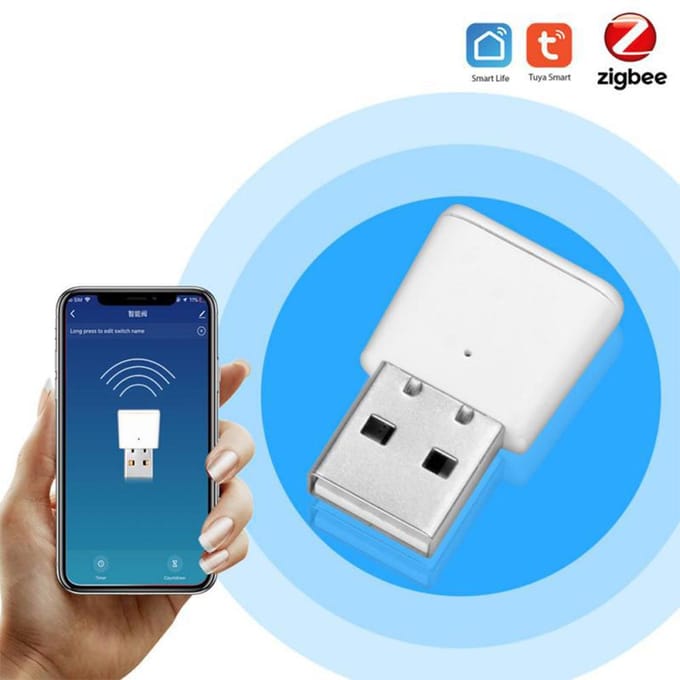 ZigBee Signaalversterker ZigBee Gateway Signaalversterker Hub Range Extender Mini-formaat voor binnenshuis wit