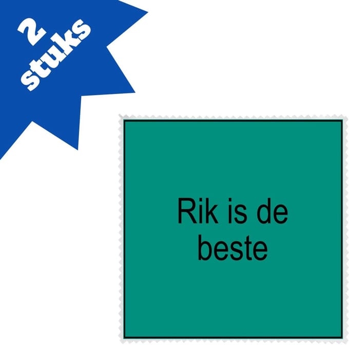 Akyol - rikkers brillendoekjes - 420 - test - test - 17,8 bij 17,8 cm - 2 stuks
