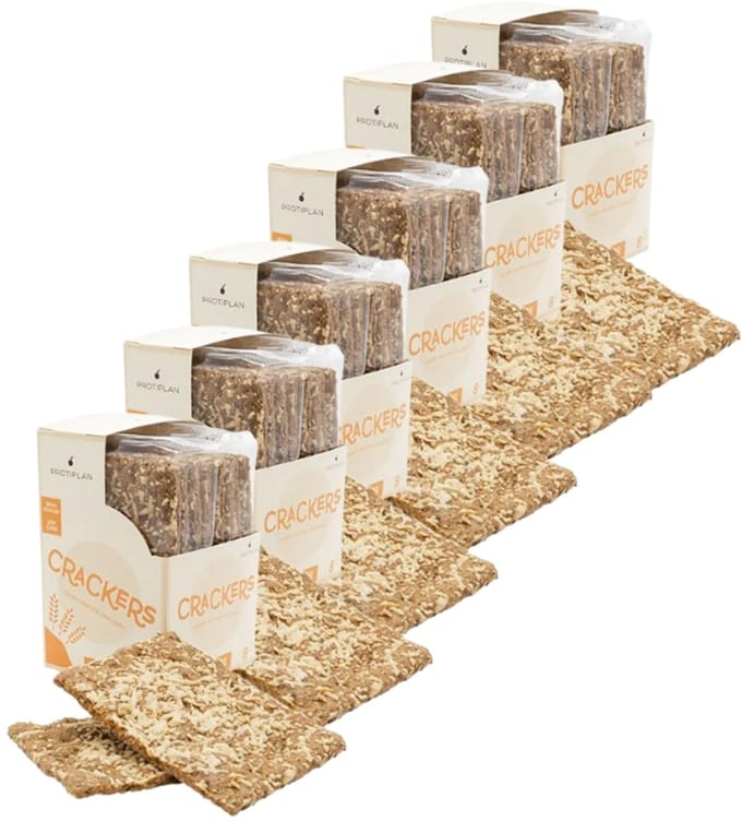 Protiplan - Protein Crackers Kaas - 128 stuks - 128 x 22,5 g - Koolhydraatarm - Eiwitrijk