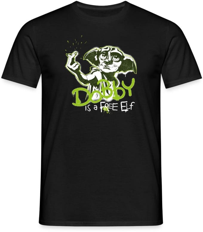 Harry Potter Dobby Is Een Vrije Elf T-Shirt Heren
